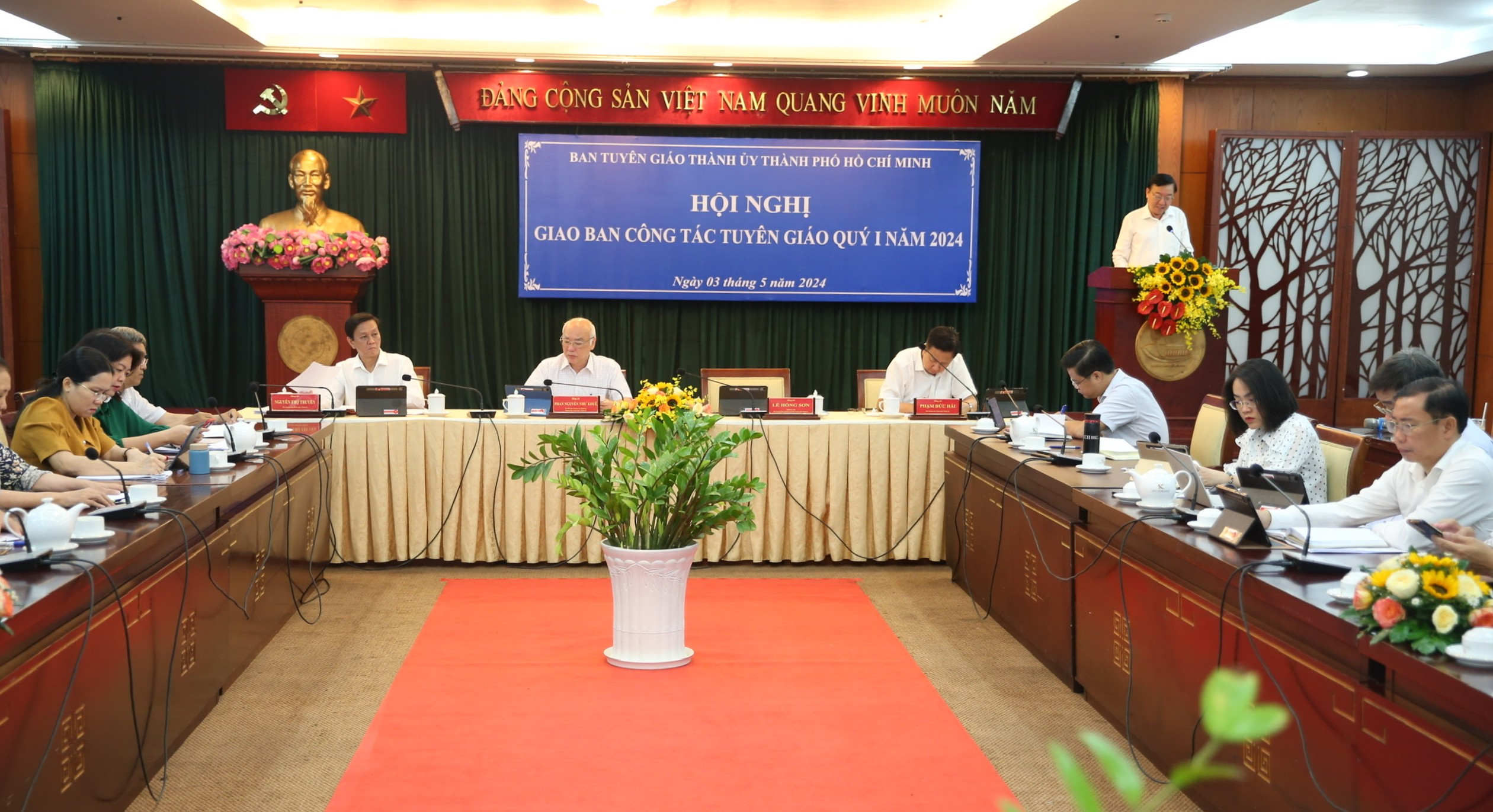 1-Hội nghị giao ban công tác tuyên giáo quý 1-2024 do Ban Tuyên giáo Thành ủy TP. Hồ Chí Minh tổ chức.
